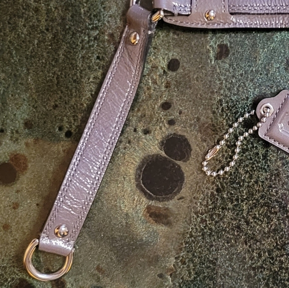 COACH DARK GRAY LEATHER REPLACEMENT SHOULDER STRAP & HANGTAG - Picture 12 of 16